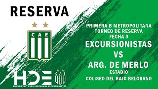 Excursionistas vs Argentino de Merlo  Fecha 3 [upl. by Kerwinn]