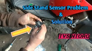 TVS Ntorq New Side Stand Sensor Installation [upl. by Asyen]