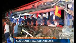 Accidente trágico en Brasil  Telefe Noticias [upl. by Aihsoem83]