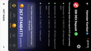 EBI Update 😭 How To Check EBI Hamster Balance And Withdraw Tokens In EBI Acccount [upl. by Kcinomod]