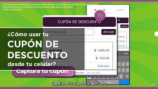 Cupón de descuento desde tu celular [upl. by Adrell705]