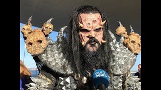 🇫🇮 Interview with Lordi Finland 2006  Eurovision in Lisbon 2018 [upl. by Bobbee]