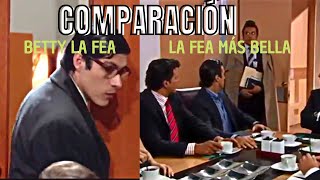 BETTY LA FEA VS LA FEA MÁS BELLA comparación de Nicolás llegando a ecomoda [upl. by Belac335]