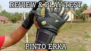 REVIEW amp PLAY TEST SARUNG TANGAN KIPER  PINTO ERKA [upl. by Borrell737]