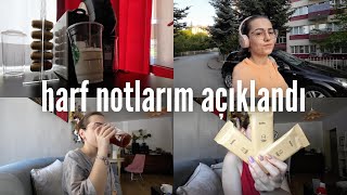 ODTÜDE HARF NOTLARI AÇIKLANDI  tüm notlarıma birlikte bakıyoruz ortalamam ve günlük bir vlog [upl. by Noraa935]