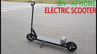 How To Make A Electric Scooter At Home [upl. by Eyahc]