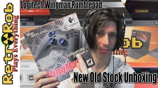 Logitech Wingman Rumblepad New Old Stock Unboxing and Impressions [upl. by Weinert]