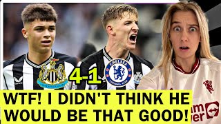 Bruno G Is Unreal Lewis Miley amp Gordon Incredible Newcastle 41 Chelsea Reaction [upl. by Adyol672]