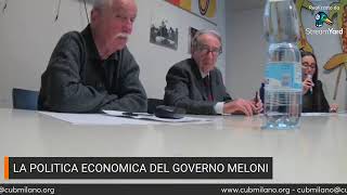 LA POLITICA ECONOMICA DEL GOVERNO MELONI [upl. by Oletha]