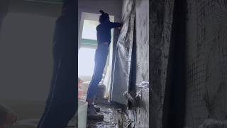 Polypropylene cloth wall waterproofing process [upl. by Irwinn953]