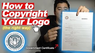 How to Copyright Your logo Full Tutorial [upl. by Anuahsal]