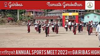 Gairibas Higher Secondary School का बिधार्थीहरुद्वारा Pipes and Drums Band प्रस्तुत गर्दै । [upl. by Heeley]