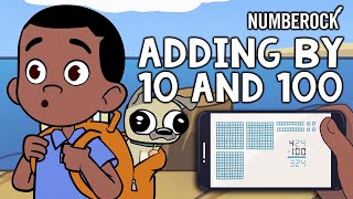 Adding and Subtracting by 10 and 100 Song  With Base 10 Blocks [upl. by Cima410]