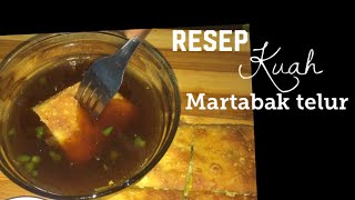 Resep Kuah Martabak Telor Yang Segar [upl. by Velda]