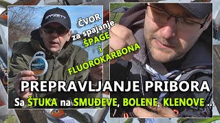 SAJLICA ili FLUOROKARBON  ČVOR za spajanje ŠPAGE i FCa za ŠTUKE i SMUĐEVE  VSP Igor Pavičić [upl. by Ydiarf]