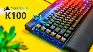 Corsair Went ALL OUT this time  K100 RGB Gaming Keyboard Review [upl. by Noonan]