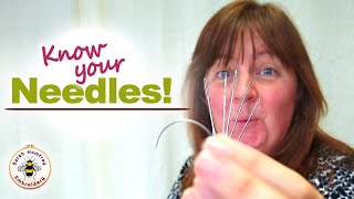 Do you know your needles Types amp sizes of hand embroidery needle explained [upl. by Nauqet]