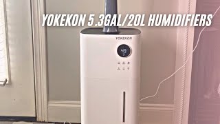 YOKEKON 53Gal20L Humidifiers for Large Room Review amp Instructions Manual [upl. by Axel]