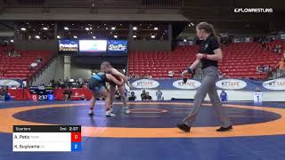 57 Kg Quarters Allison Petix Team Tornado Vs Koral Sugiyama Campbellsville University [upl. by Yt]