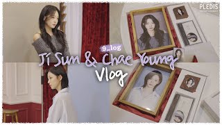 9log 지선amp채영 Vlog  증명사진 촬영 데이트 📸🙍‍♀️💕 [upl. by Yung]