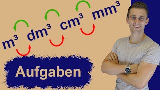 VolumenEinheiten umrechnen  Übungsaufgaben und Lösungen  m³ dm³ cm³ mm³ [upl. by Nakashima522]