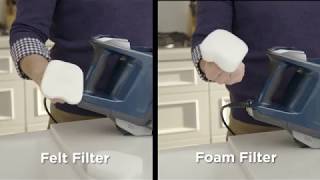 How to clean the filters in the Shark® UltraLight Corded Stick Vacuum [upl. by Lindsy191]