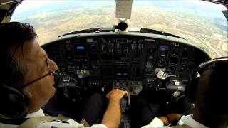 Citation V turbulence during landing Cockpit view [upl. by Anirtak663]