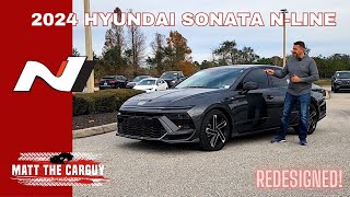 Finally A much needed refresh for 2024 Hyundai Sonata NLine Review and test drive [upl. by Oedama]