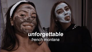 french montana  unforgattable speduplyrics [upl. by Aiotal]