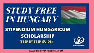 HEC Stipendium Hungarican Scholarship  Complete Step By Step Hungary Scholarship Guide [upl. by Englebert]