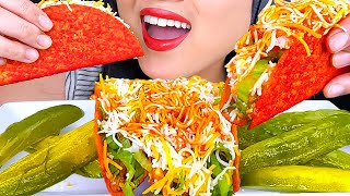 ASMR FIERY TACOS with PICKLES MUKBANG  EATING SHOW  ASMR Phan [upl. by Adi]