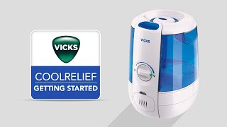 Vicks CoolRelief Filter Free Humidifier  VapoSteam VUL600  Getting Started [upl. by Ahsiak]