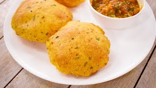 करारी आलू की पूरी की रेसिपी  aloo puri  potato alu flavor poori tiffin recipe  CookingShooking [upl. by Sukin]