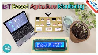 7 IoT🌐 Based Agriculture🍃Monitoring💻 System Using Arduino amp Node MCU  WiFi  2024 [upl. by Menon]