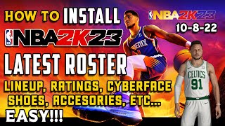 HOW TO UPDATE NBA2k23 LATEST ROSTER 10082022  ITS TOO EASY RIGHT NOW OFFLINE MODE [upl. by Nomrac674]