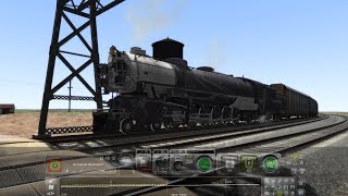 Train Simulator 2014 HD EXCLUSIVE MSTS UP 9000 Drags 58 Car Autorack Train Up Sherman Hill [upl. by Christianna]