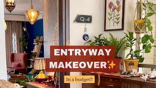 ENTRYWAY MAKEOVER✨How To Decor In a Budget Home Entrance Decoration ideas  home decoration [upl. by Aiak362]