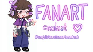 fanart contest CLOSED angelstarsfanartcontest  gacha anime art fanart [upl. by Fisa]