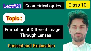 Lec21 Formation of Different Images Through lenses  Class 10  Geometrical Optics [upl. by Cohberg]