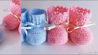 LOS MEJORES ESCARPINES de YOUTUBE ¡10 diseños a crochet hermosos 💖 [upl. by Mozelle]