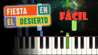 Fiesta en el Desierto  Montesanto  Piano tutorial fácil [upl. by Mandell]