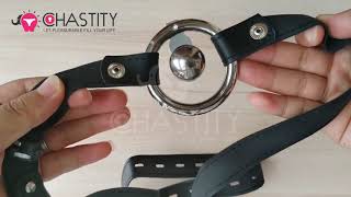 MChastity  How to Assemble Inverted Chastity Device With Belt [upl. by Yarak]