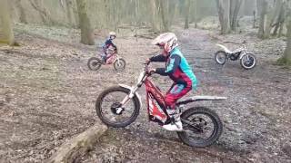 Oset 24 and oset 20 trials bikes amazing 6  9 year olds [upl. by Niemad]