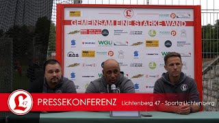 Pressekonferenz nach dem Spiel Lichtenberg 47  Sparta Lichtenberg [upl. by Euqinomad]