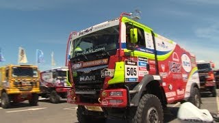 Dakar 2014  De voorbereidingen Eurol VEKA MAN Rally Team [upl. by Nibram]