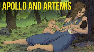 The Birth of Apollo and Artemis The Battle Against the Terrible Serpent Python  Animated Version [upl. by Sherard]