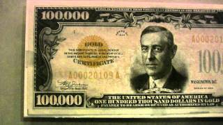 Real 100000 bill cash money with Woodrow Wilson  forget about Benjamins its all about Wilsons [upl. by Alvinia]