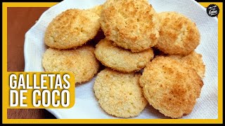 Galletas de coco rallado tostado crujientes y muy fáciles de hacer [upl. by Burlie765]