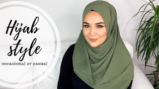 Casual Occasional Hijab Style I günlük sal bağlama modeli [upl. by Lavicrep]