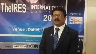 The IRES International Conference Dubai 14th October 2016 [upl. by Ttesil]